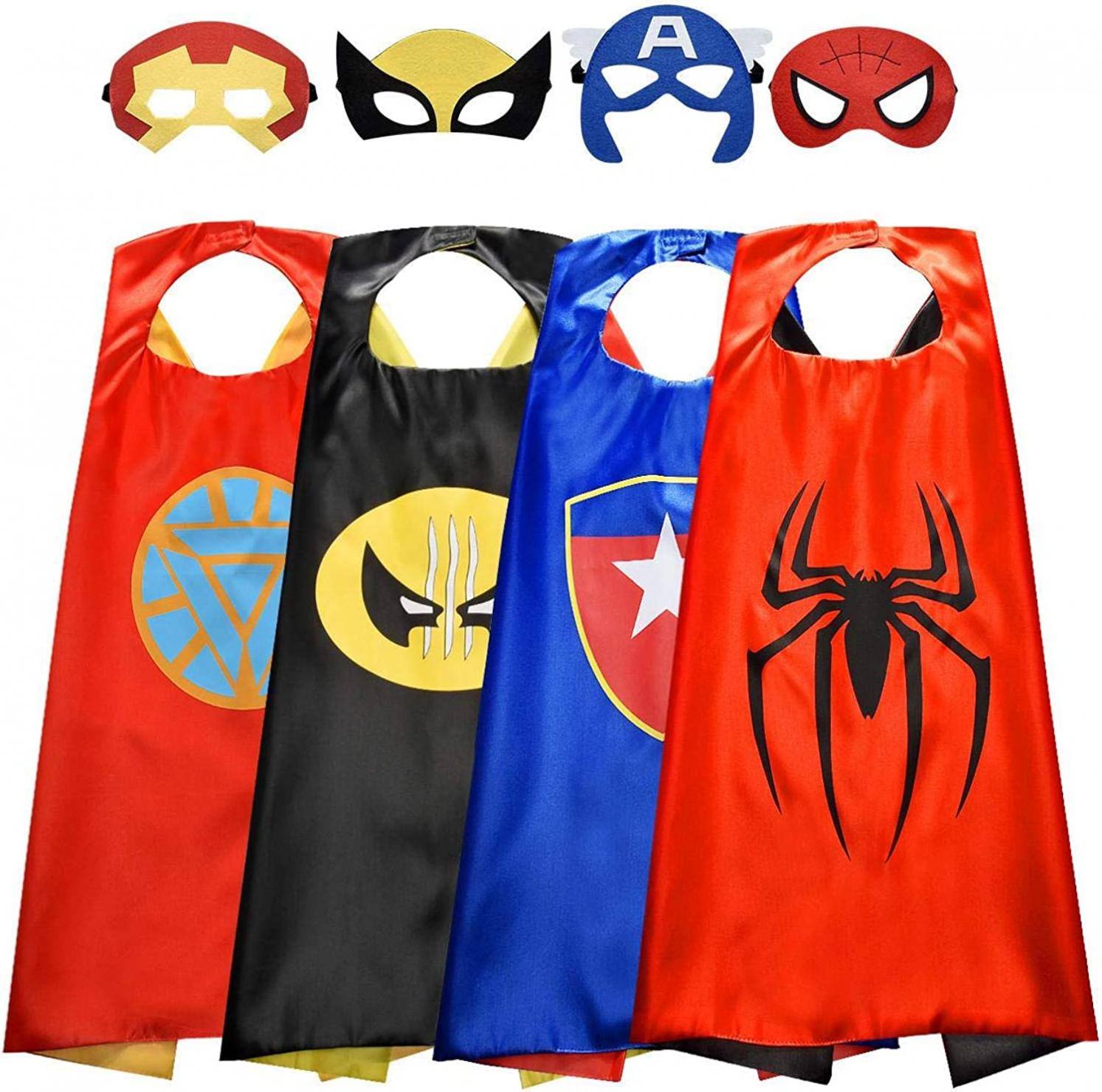 Roko Toys for 3-10 Year Old Boys, Superhero Capes for Kids 3-10 Year Old Boy Gifts Boys Cartoon Dress up Costumes Party Supplies Easter Gifts Kids Capes Superhero Capes