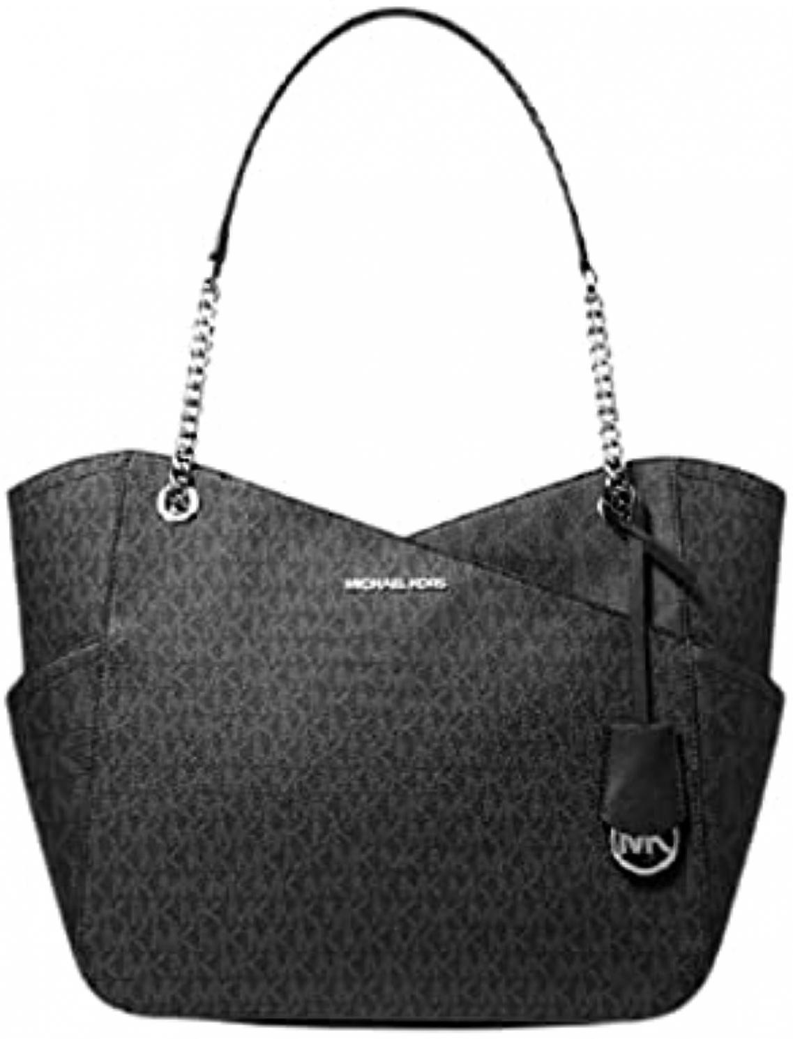 Michael Kors MICHAEL Michael Kors Jet Set Travel Large Chain Shoulder Tote bundled Jet Set Travel Trifold Wallet