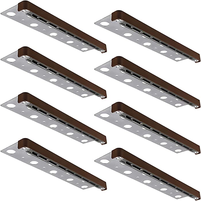 LEONLITE 8-Pack 12 Inch LED Retaining Wall Lights, Hardscape Lighting Low Voltage, 12V AC/DC, Hardscape Paver Light, 3W Outdoor Step Lights, 5000K Daylight, ETL Listed, 40,000 Hours Lifespan