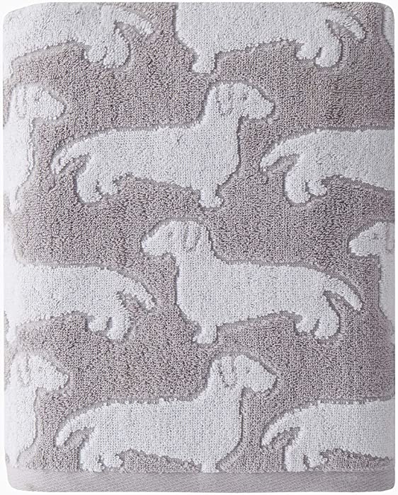 SKL Home Dog Bath Towel, Gray