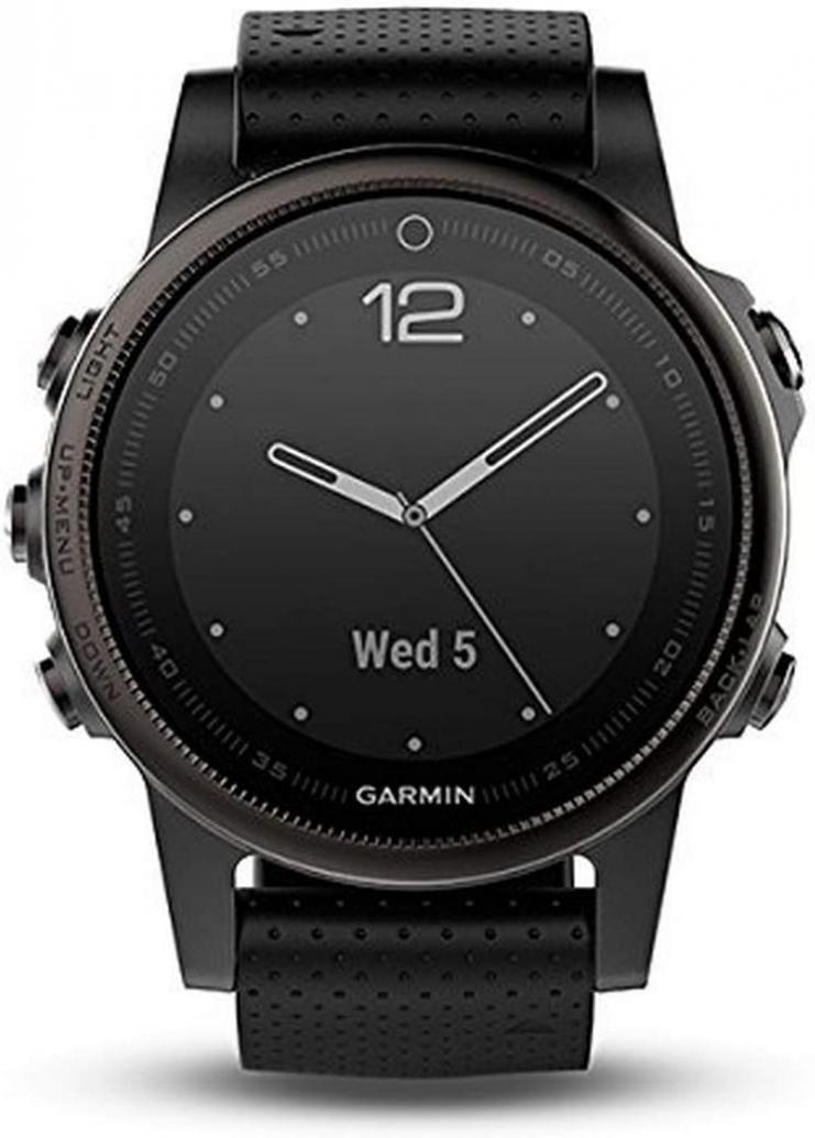 Garmin Fenix 5S Sapphire - Black with Black Band - 010-01685-11