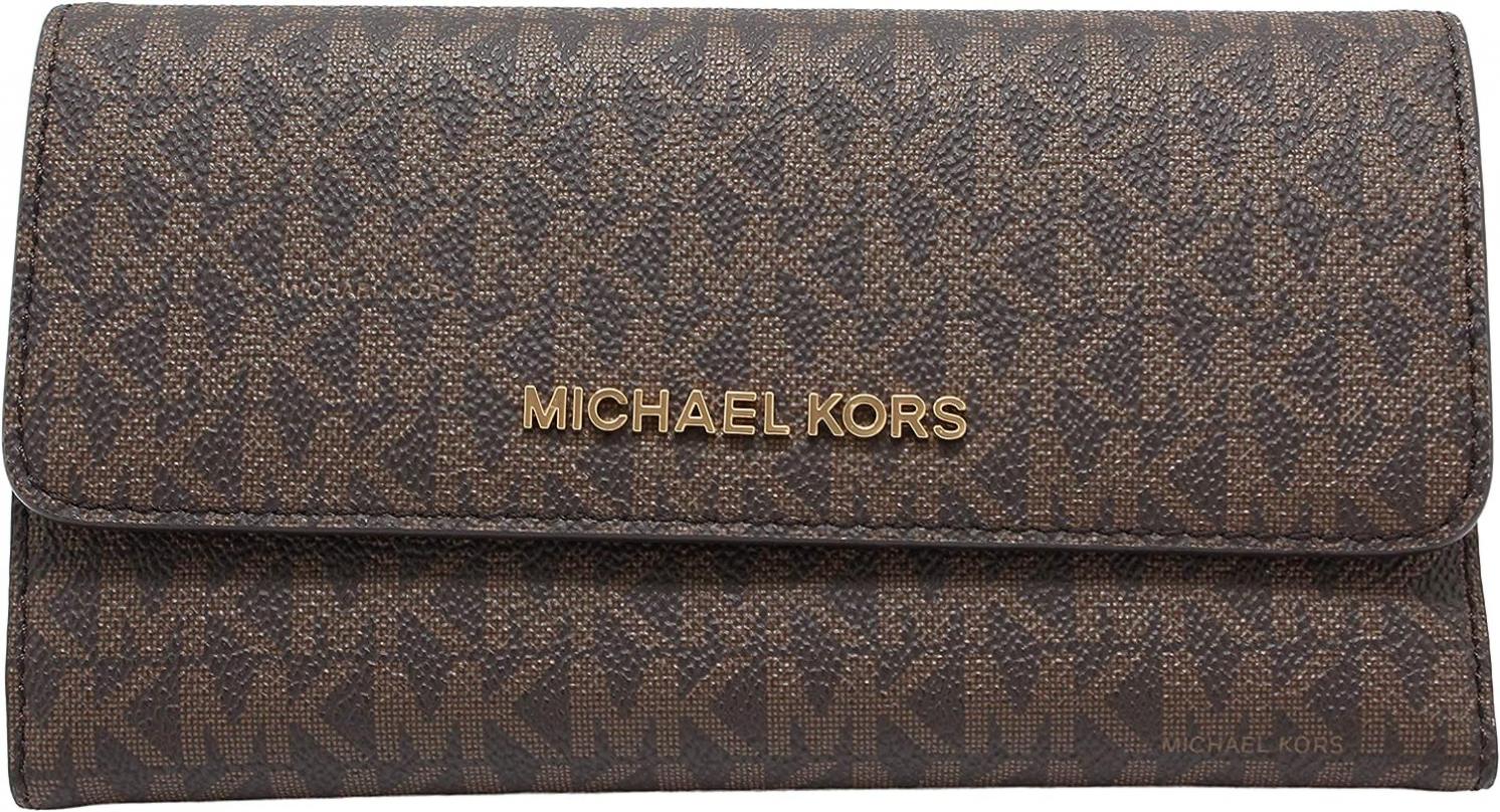 Michael Kors Women's Jet Set Travel Large Trifold Wallet