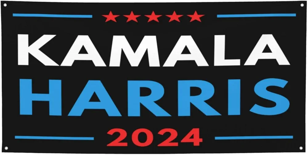 Kamala Harris for President 2024 Banners Flag Signs, Personalized Banner for Indoor Outdoor Decoration Banner Room Wall Signs for Garden Yard Party Holiday Home Decorations Medium