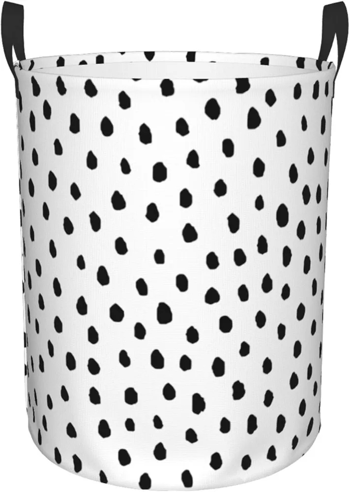 Polka Dots Laundry Basket Collapsible Laundry Baskets With Handles Laundry Hamper Dirty Clothes Hamper Home decor Laundry Hampers Storage Basket for Bedroom Home Bathroom