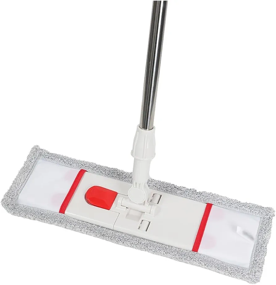 Household Easy to Clean Flat Mop with Foot Operated Cloth Changing Configuration(D)