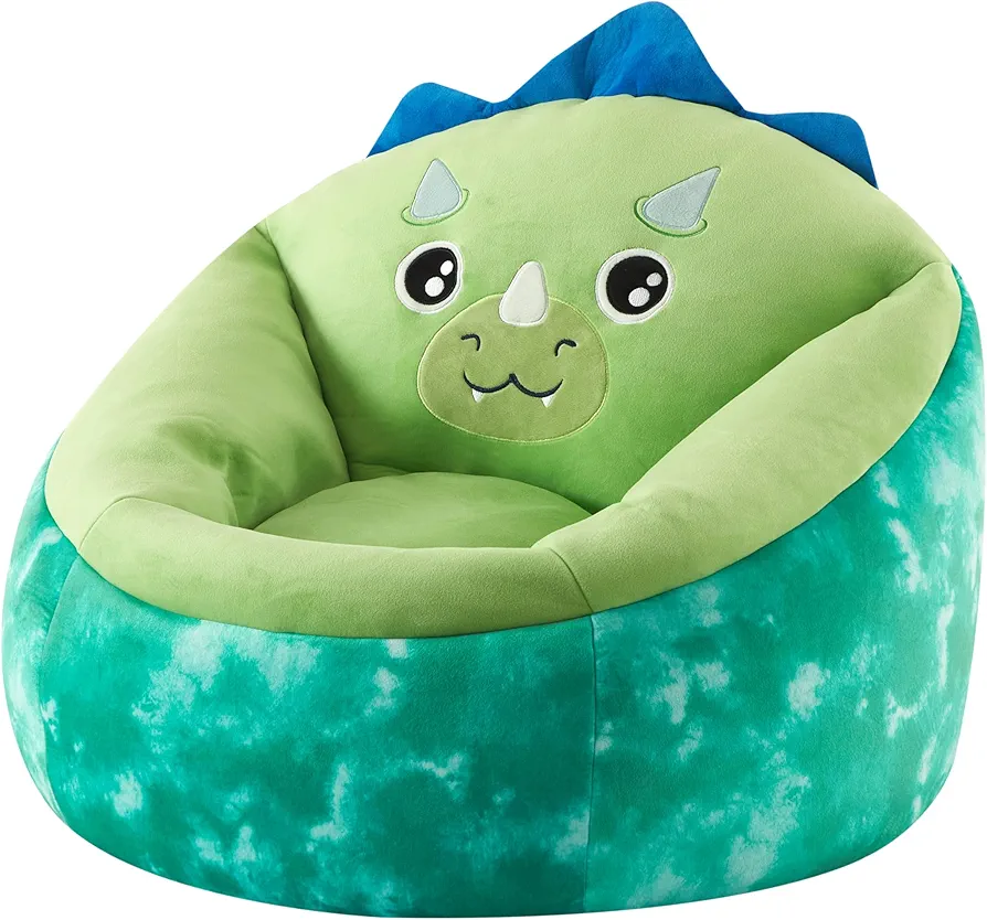 Heritage Kids Micromink Squishy Bean Bag Chair for Kids Ages 3+, Dinosaur