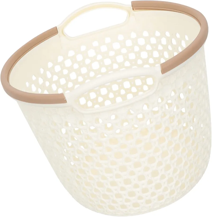 Portable Laundry Basket Clothes Hamper Storage Basket Plastic Laundry Basket Large Laundry Hamper Plastic Dress Form Stand Laundry Room Weave Basket Small Toys Holder Toy Basket Pp