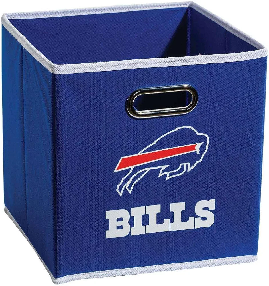 Franklin Sports NFL Storage Bins - Collapsible Cube Container + Storage Basket - NFL Office, Bedroom + Living Room Décor - 11"x11"