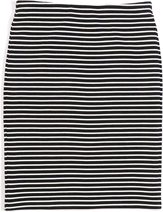 Ann Taylor LOFT Women's Ottoman Striped Knit Pull-on Skirt