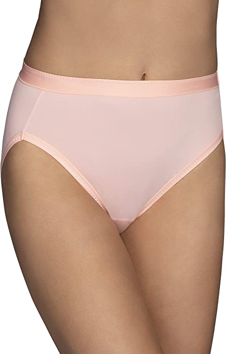 Vanity Fair Women's Comfort Where It Counts Hi Cut Panty 13164