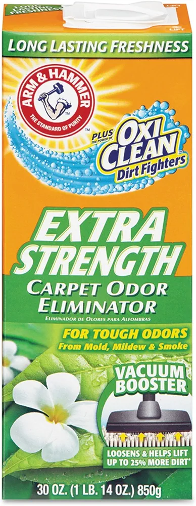 Arm & Hammer Extra Strength Odor Eliminator for Carpet and Room, 30 Oz (Pack of 6)