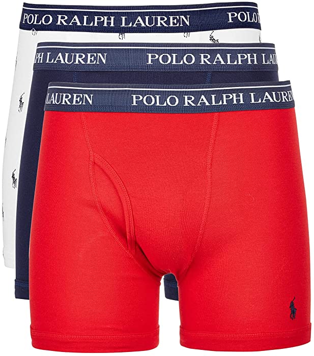 Polo Ralph Lauren Men's Classic Fit w/Wicking 3-Pack Boxer Briefs