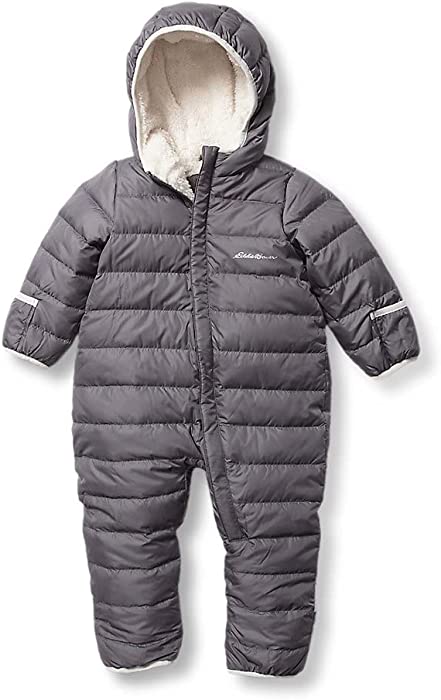 Eddie Bauer Infant Down Snowsuit, Gray Smoke, 3-6M