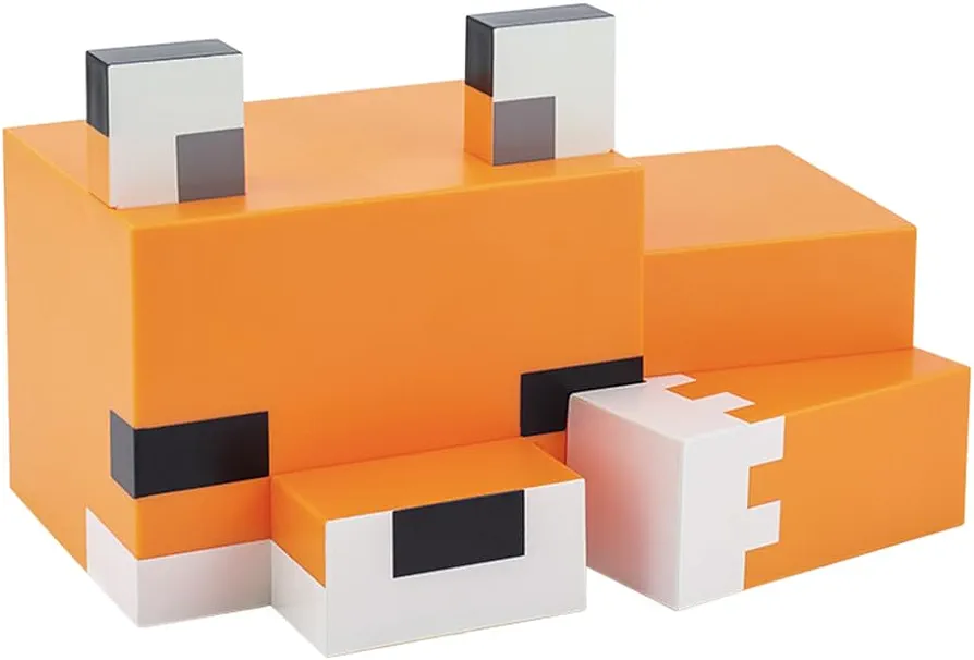 Paladone Minecraft Cute Fox Night Light, Soft Orange Glow, Officially Licensed Minecraft Decor and Desk Lamp for Gaming Room or Kids and Tween Bedroom