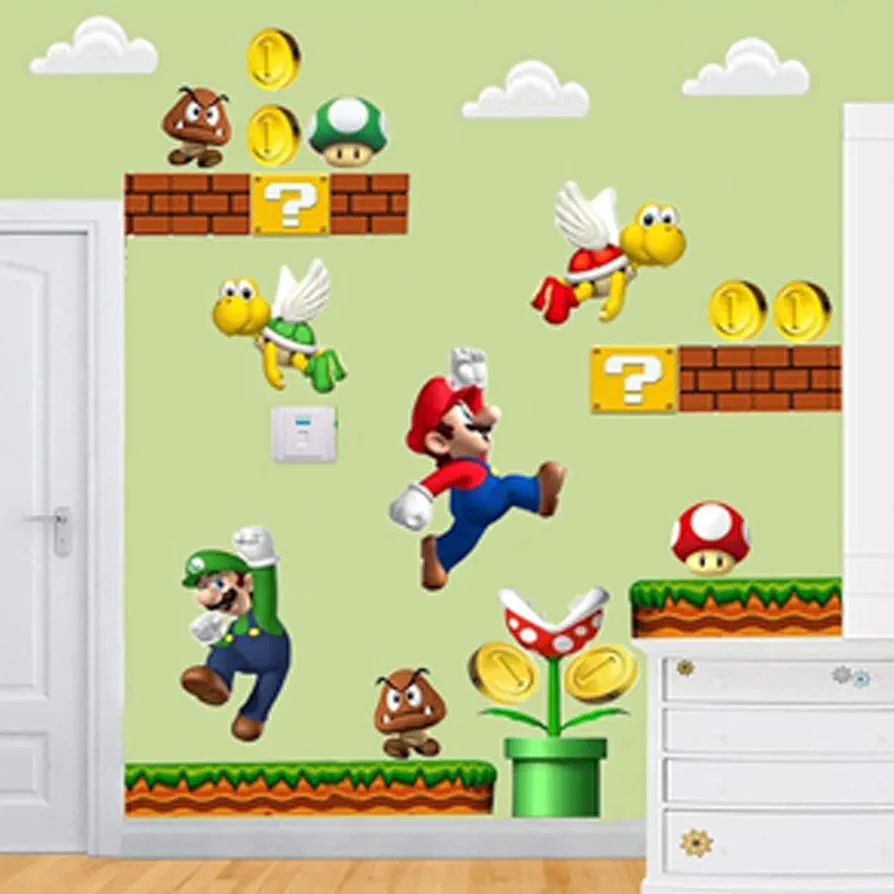 Brothers Wall Decals | Build a Scene Vinyl Wall Stickers | Removable Peel and Stick Decals