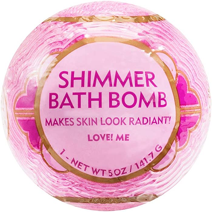 ME! Bath Pink Shimmer Bomb Bath Soaks 5oz, pack of 1