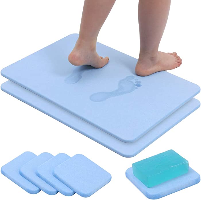 Diatomaceous Earth Bath Mat Diatomite Bath Mat Diatom Mud Mat Fast Water Drying Absorbent Bath Mat Stone Diomataceous Earth Bath Mat Diacotomous Earth