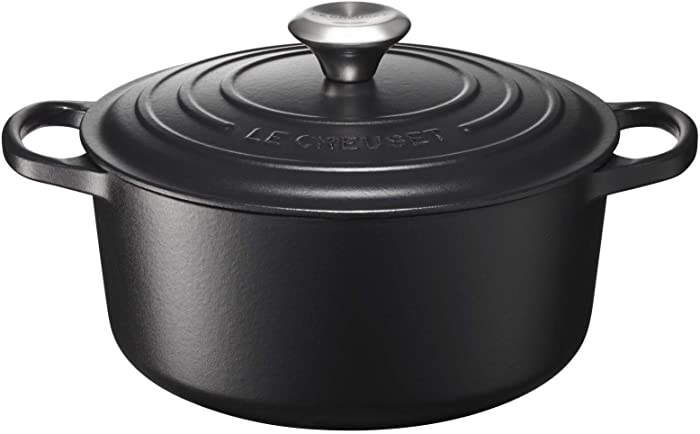 Le Creuset Signature Cast Iron Round Casserole, 24 cm - Satin Black