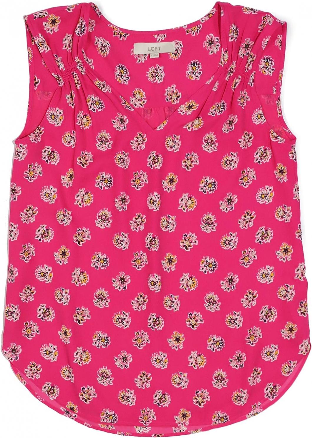 Ann Taylor LOFT Women's Smocked Tank Blouse