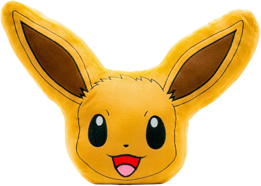 Franco Anime Gaming Bedding Super Soft Cozy Plush Decorative Pillow, One Size, Eevee