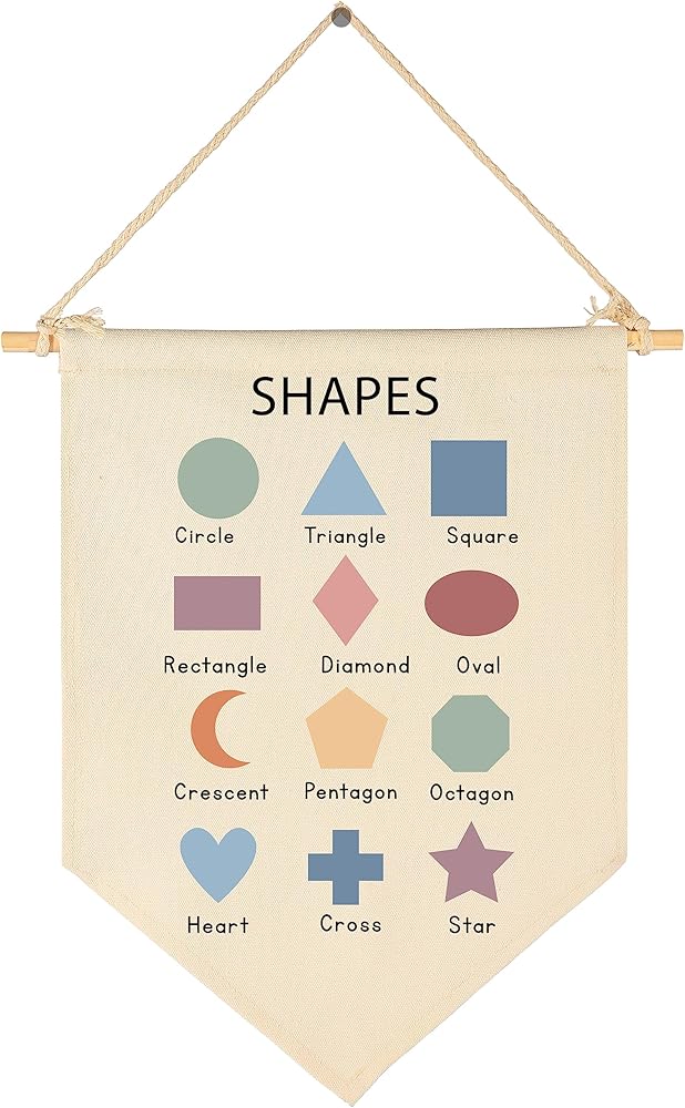 Classroom Decor-Homeschool Decor-Educational Flag Decor Gift for Kids Toddler Baby Boys Girls Newborn Toddler-Banner Wall Sign Gifts for Playroom Nursery Baby Room Bedroom Front Door