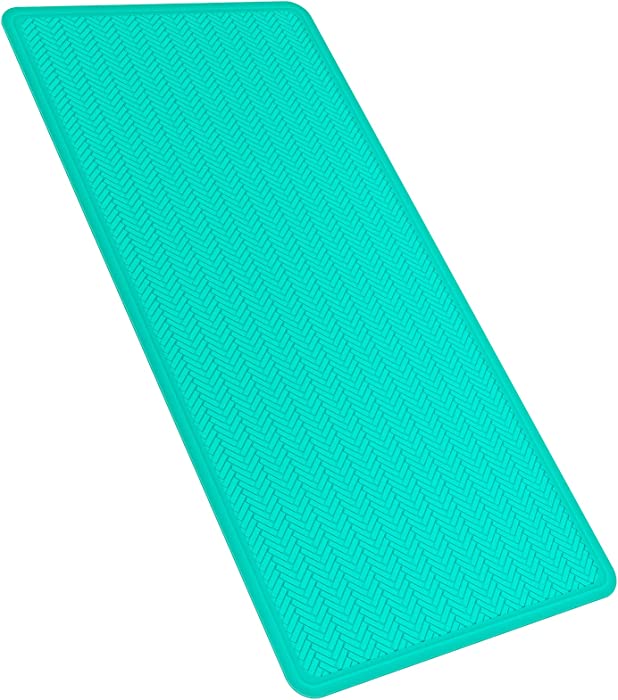 OTHWAY Non Slip Bathtub Mat,Extra Long 36x17 inches Rubber Bath Tub Shower Mat,Soft Bath Mat for Bathroom Tub with 332 Strong Suction Cups,XL Bath Mat Durable and Machine Washable(Sea Green)