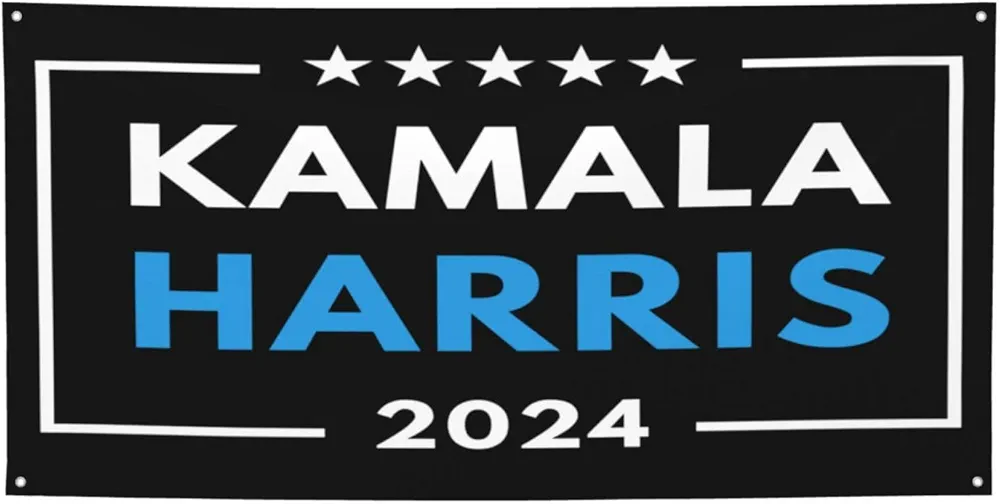 Kamala Harris for President 2024 Banners Flag Signs, Personalized Banner for Indoor Outdoor Decoration Banner Room Wall Signs for Garden Yard Party Holiday Home Decorations Medium