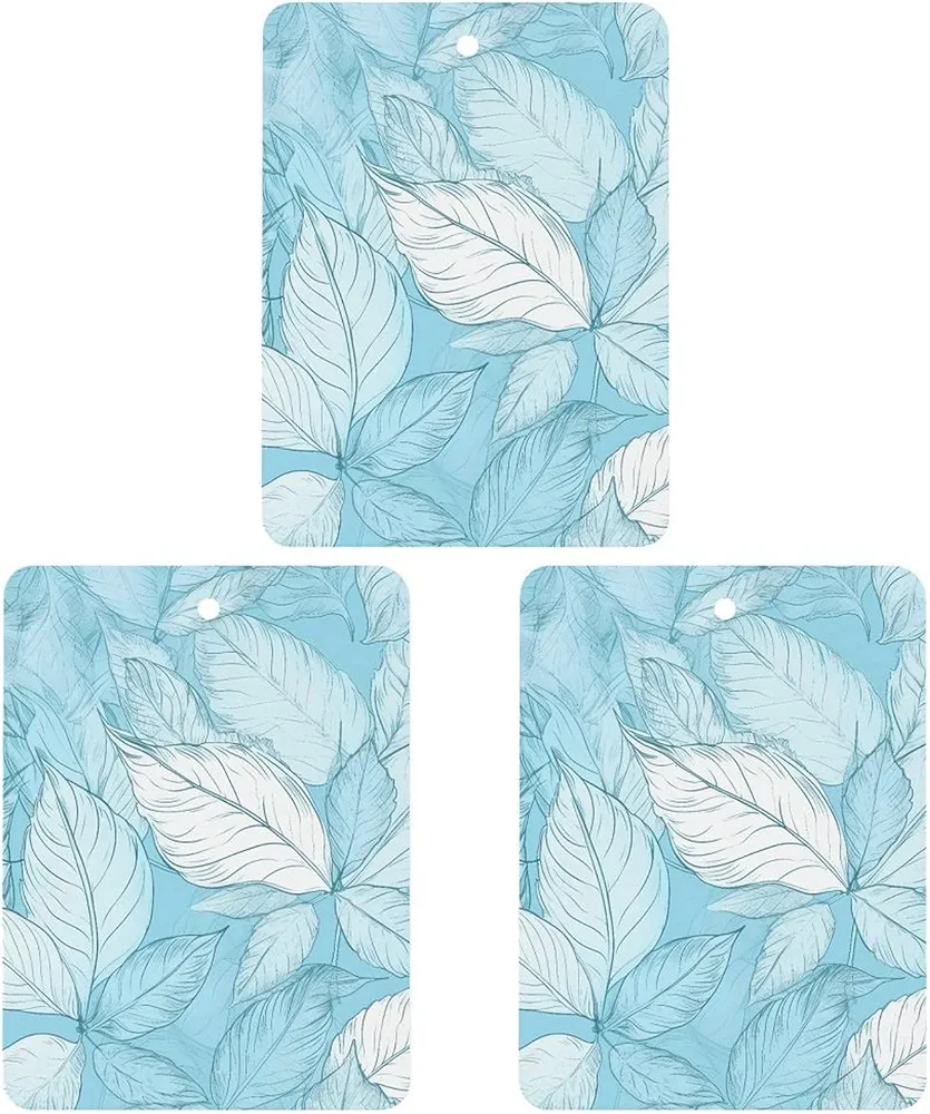 Car Air Fresheners 3 Pcs Hanging Air Freshener for Car Beautiful Leaves Aromatherapy Tablets Hanging Fragrance Scented Card for Car Rearview Mirror Accessories Scented Fresheners for Bedroom Bathroom