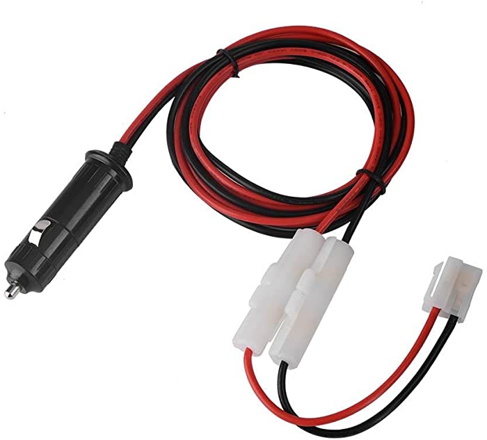 Bewinner Car Mobile Radio Power Cable, T-Shaped Power Cable Cigarette Lighter for Mobile Radio Installations and Other Power Cables for Automobiles YAESU FT-7900/7800/8800/8900/1907