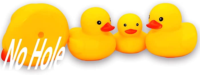 Kalafona Rubber Funny Ducks/Duckies Bath Toy Without Hole or with No Hole Student Office Desktop Decor IT Programmer Funny Partner Rubber Duckies in Bulk