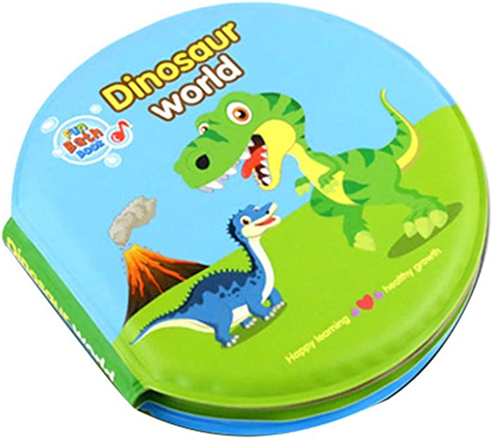 Dinosaur Round Shape EVA Waterproof Book Toy BB Device Baby Bath Development Toy - Dinosaur