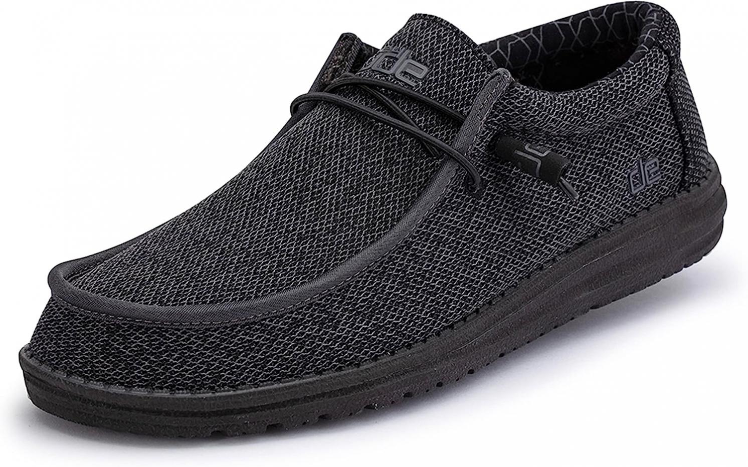 Hey Dude Men's Wally Sox | Men's Loafers | Men's Slip On Shoes | Comfortable & Light-Weight