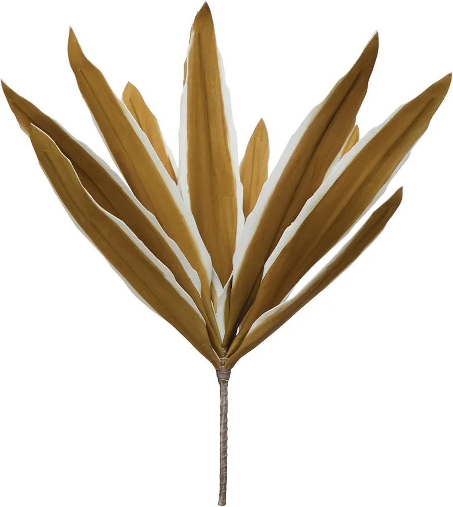 Creative Co-Op Set of 6, 33" L White/Yellow Leaf Branch Artificial Plants