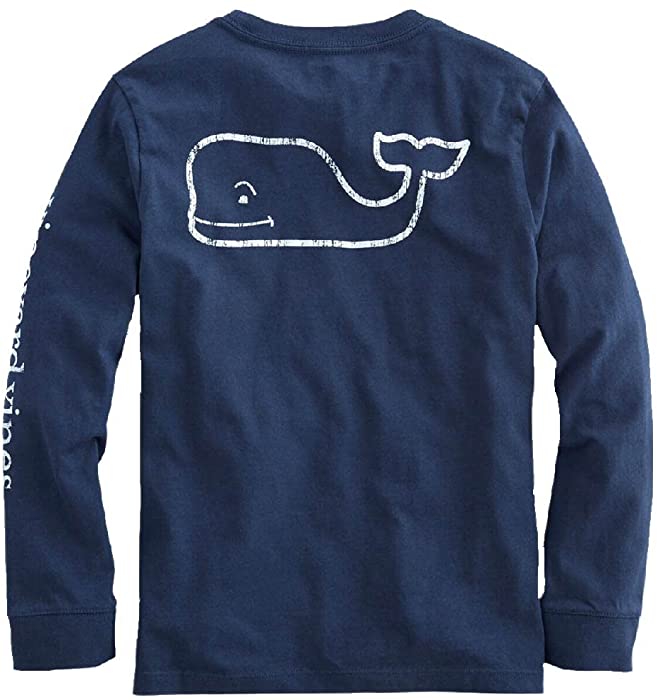 vineyard vines Kids' Vintage Long Sleeve Whale Tee