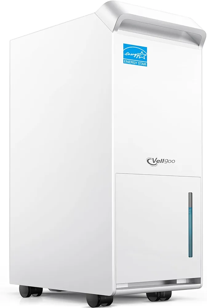 4,500 Sq.Ft Energy Star Dehumidifier for Basement with Drain Hose, 52 Pint DryTank Series Dehumidifiers for Home Large Room, Intelligent Humidity Control