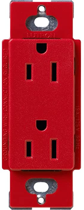 Lutron SCR-15-HT Satin Colors 15A Electrical Socket Duplex Receptacle, Hot