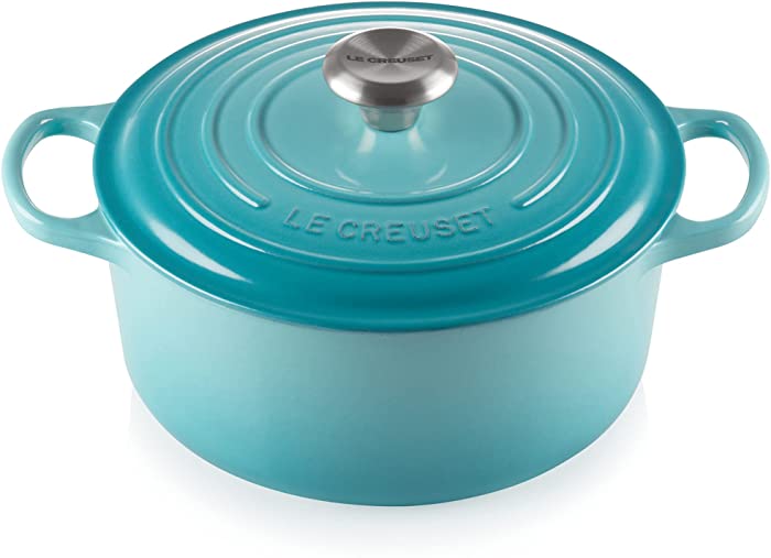 Le Creuset Signature Cast Iron Round Casserole, 26 cm - Teal