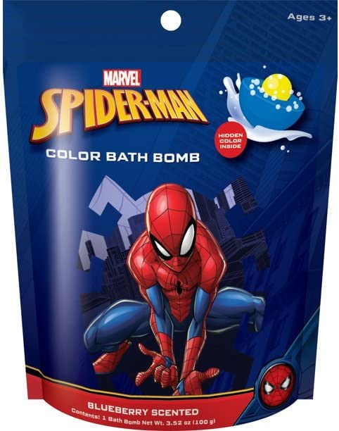 Spiderman Color Bath Bomb - Blueberry Scented (3.52 oz)