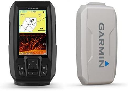 Garmin STRIKER PLUS 4cv with CV20-TM transducer and Protective Cover, 4 inches 010-01871-00 (Renewed)