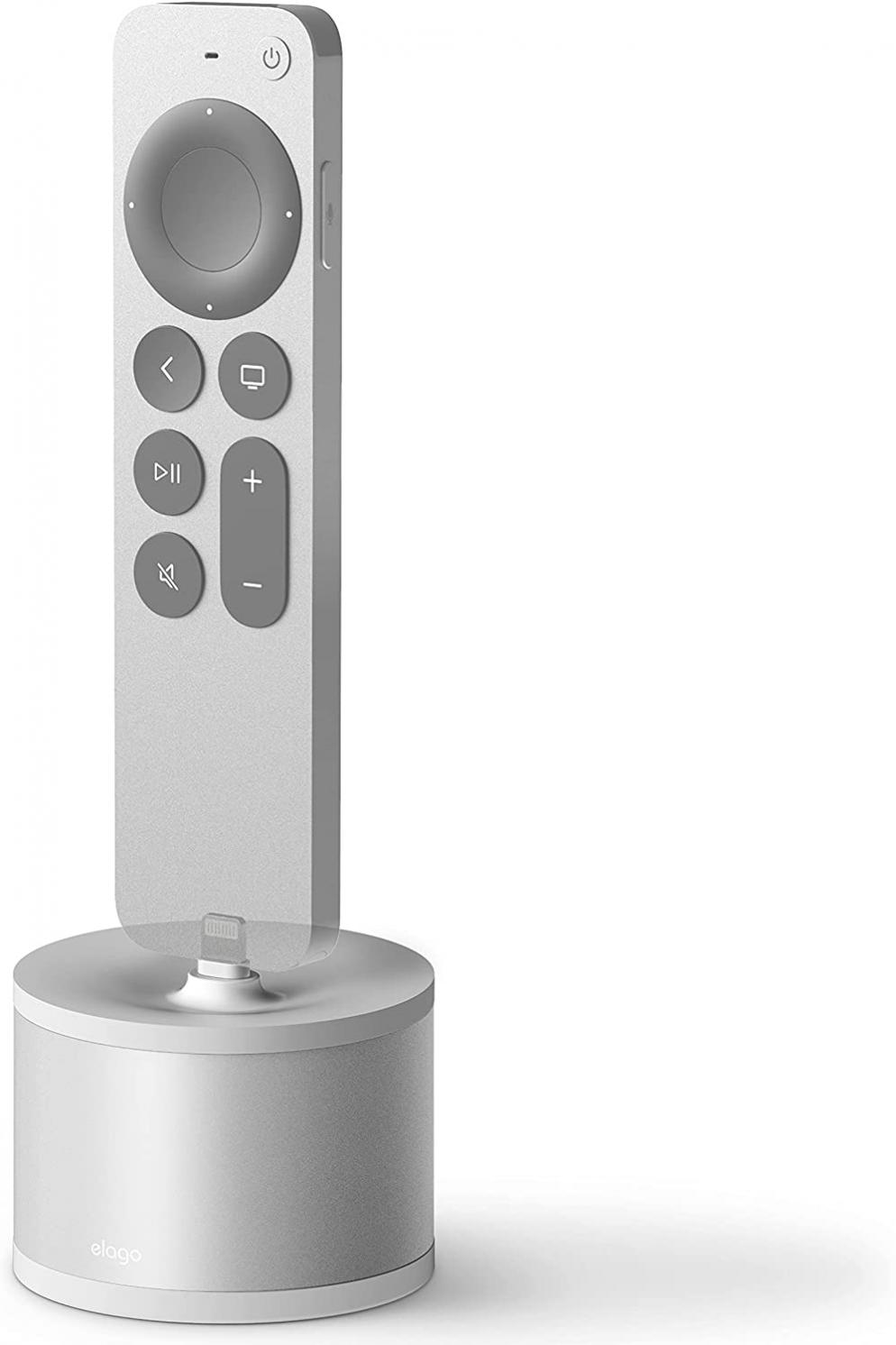 elago D Stand Charging Station for Apple Products (Silver) - Charging Dock for Apple TV Remote, iPhone, AirPods, iPad Mini, Apple Pencil, Keyboard and Magic Mouse [Premium Aluminum][Cable Management]