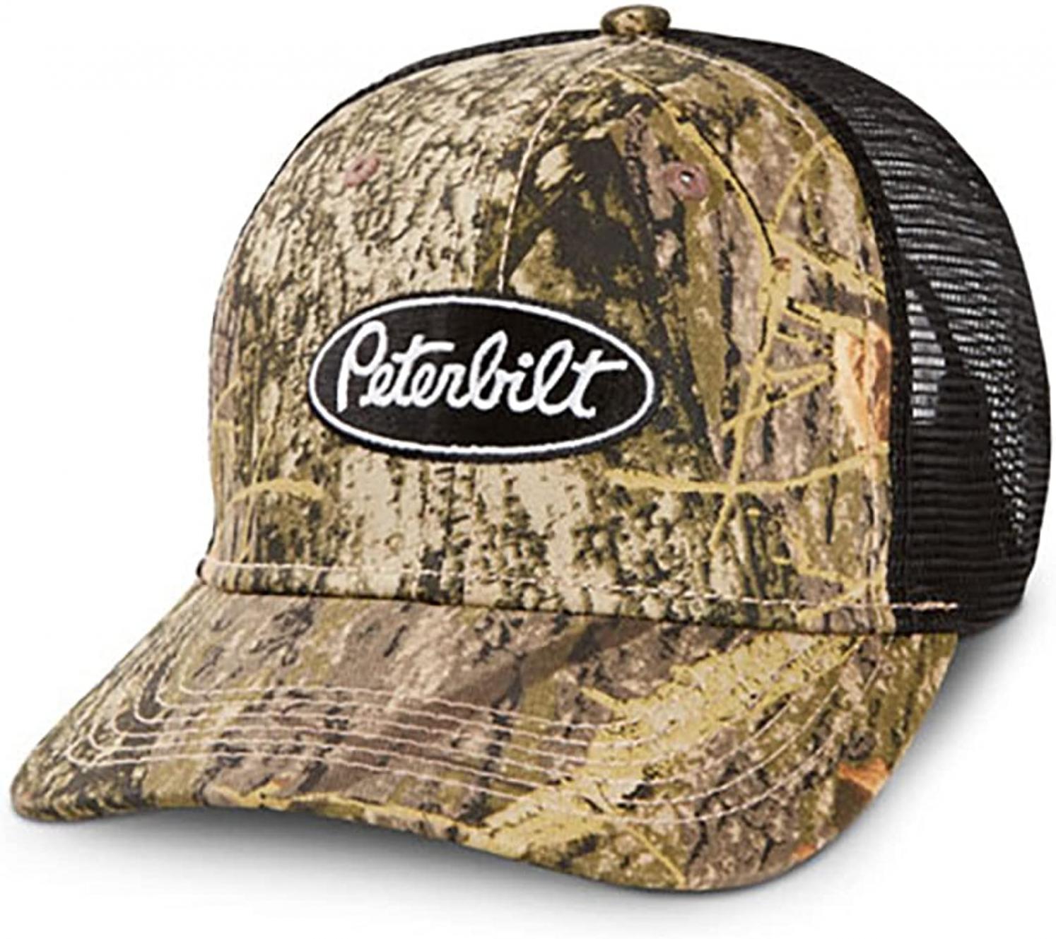 Peterbilt Trucks Motors Camouflage Camo Snapback Mesh Cap/Hat