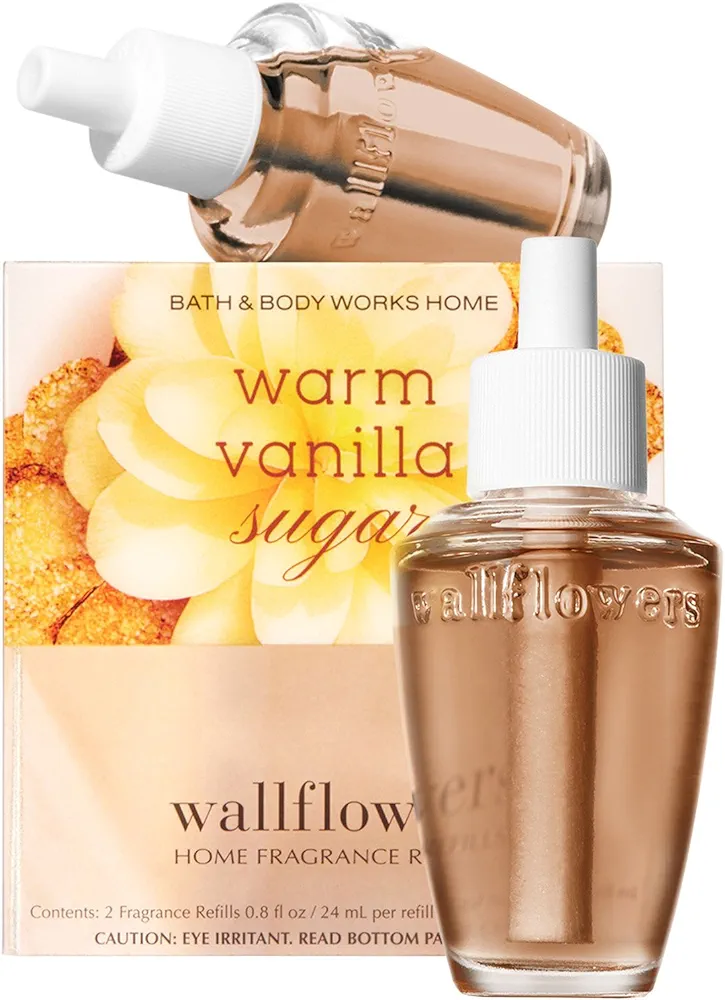 Bath and Body Works New Look! Warm Vanilla Sugar Wallflowers 2-Pack Refills