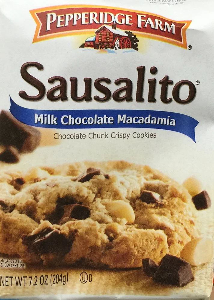 7.2oz Pepperidge Farm Sausalito Milk Chocolate Macadamia, Pack of 2