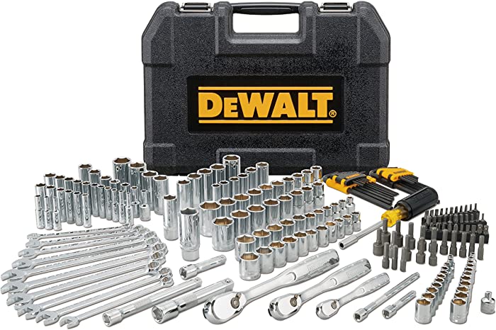 DEWALT Mechanics Tool Set, 1/4" & 3/8" & 1/2" Drive, SAE/Metric, 205-piece (DWMT81534)