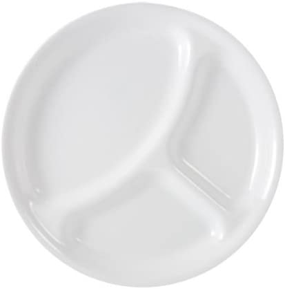 Corelle Livingware Divided Plate, 10-1/4-Inch, Winter Frost White