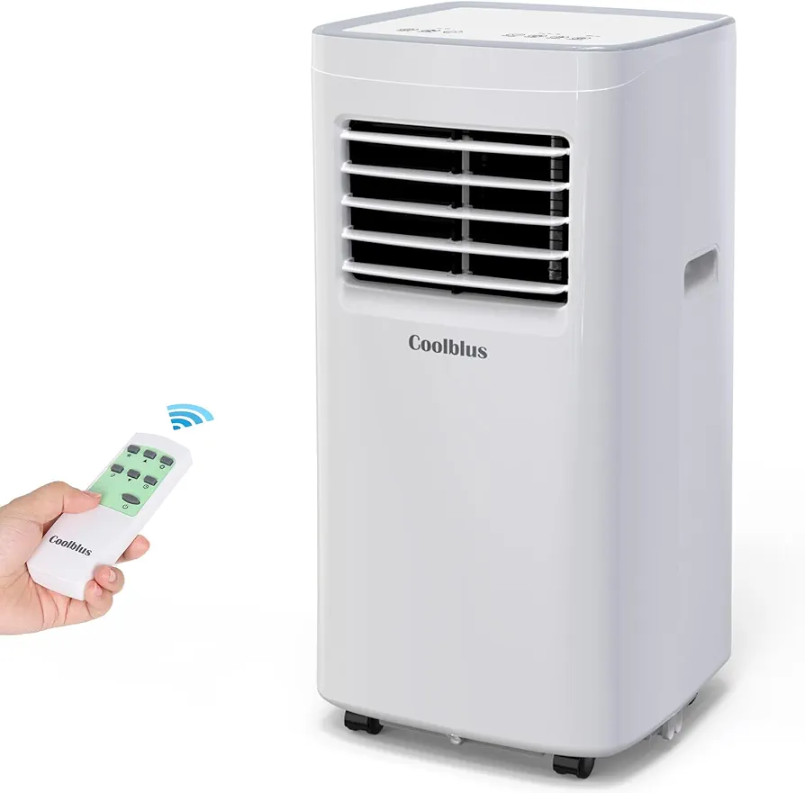 Portable Air Conditioner,8500 BTU portable ac up to 360 Sq,3 IN 1 with Remote Control,White