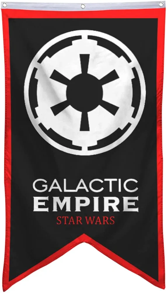 Bayyon The Galactic Empire Banner Flag 30x50 Inch Man Cave Home Office Bed Room Decor (Wars)