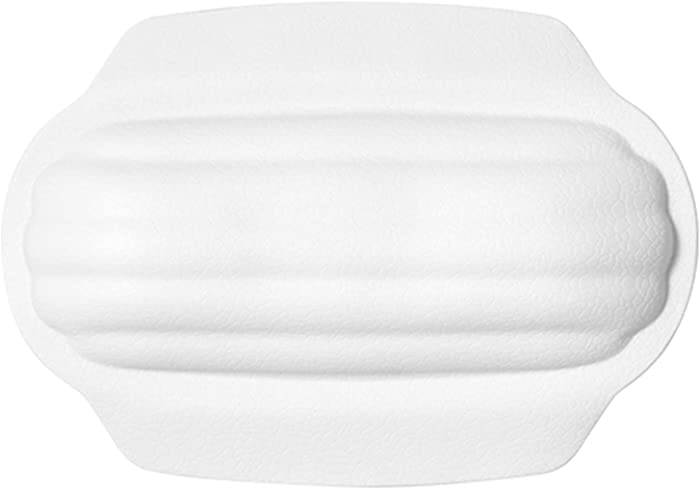 XXIOJUN Bath Pillow，Conform to Ergonomic Bath Pillows for Head and Neck，Bathroom Accessories，with Suction Cup for Head,Shoulders,Neck and Back,Support (Color : White, Size : 32x23cm)