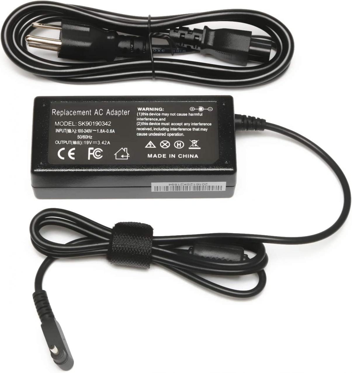 65W Ac Adapter/Laptop Charger/Power Supply for Acer Spin 1 3 5 SP111 SP314 SP315 SP513 Series:SP513-54N-74V2 SP314-21-R56W SP314-54N-58Q7 SP314-54N-77L5 54N-50W3 54N-74V2 SP314-53N-77AJ SP111-33-P1XD