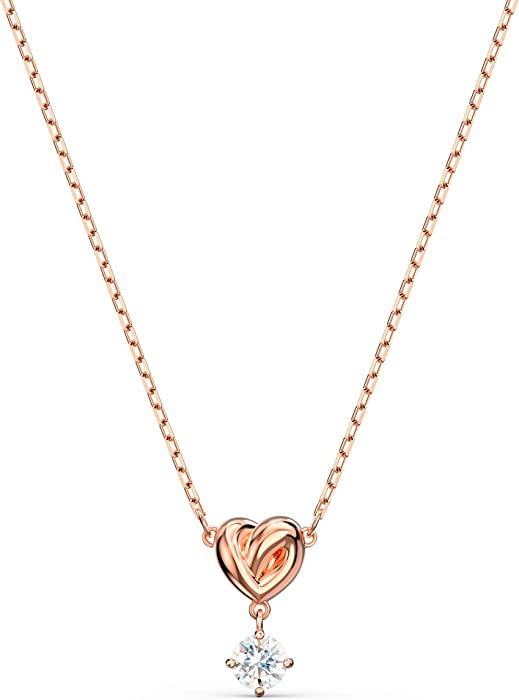 SWAROVSKI Lifelong Heart Crystal Jewelry Collection, Rose Gold & Rhodium Tone Finish